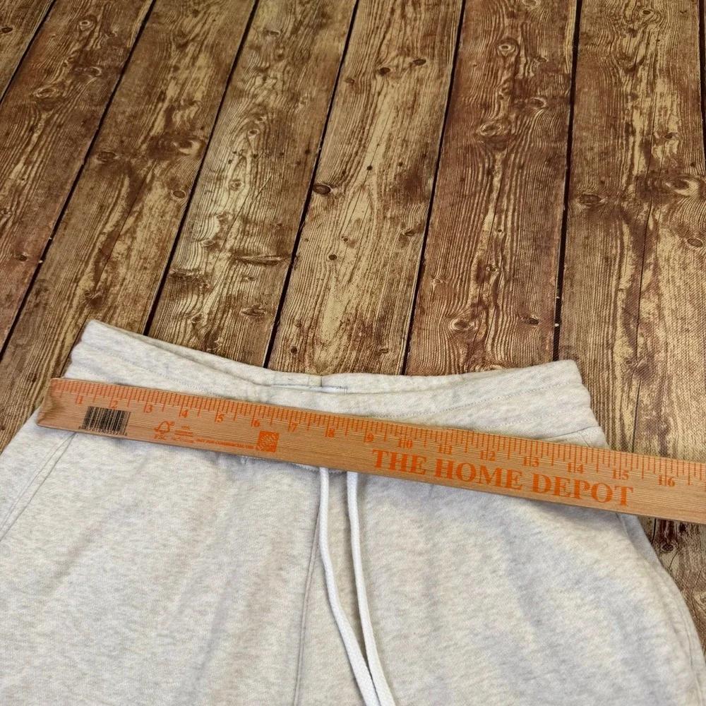 Hollister Jogger Sweatpants Mens Small Oatmeal Heathered Fleece Cuffed